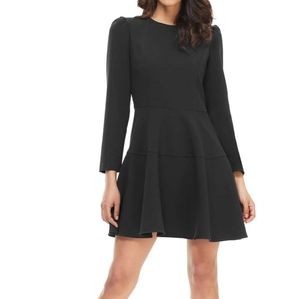 Gal Meets Glam Celeste Fit & Flare Dress Black